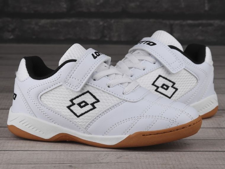 Buty piłkarskie dziecięce, halowe, białe, Whizzer K