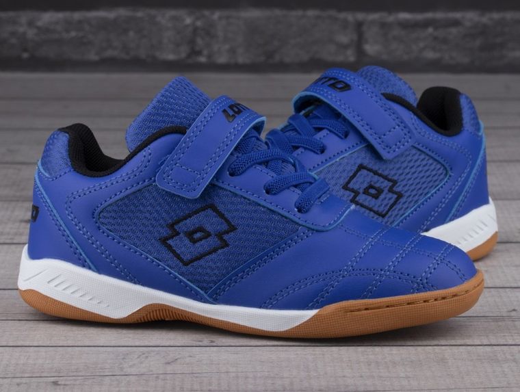 Buty piłkarskie dziecięce, halowe, niebieskie, Whizzer K