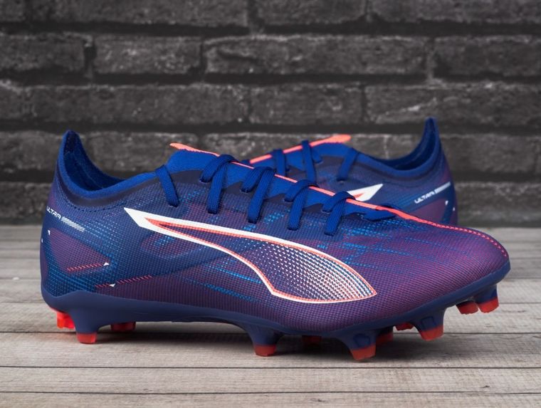 Buty piłkarskie męskie, korki, fioletowe, Puma Ultra 5 Match