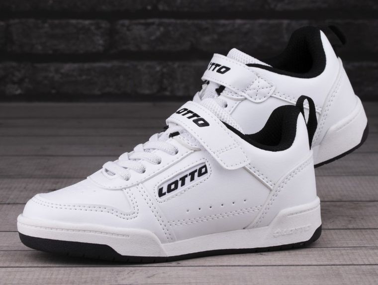 Buty sportowe chłopięce, białe, Lotto