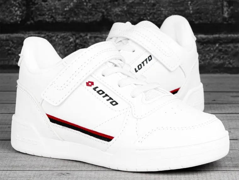 Buty sportowe chłopięce, białe, Lotto