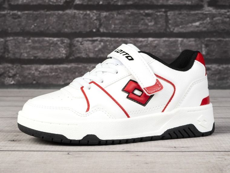 Buty sportowe chłopięce, białe, Lotto Boxscore K