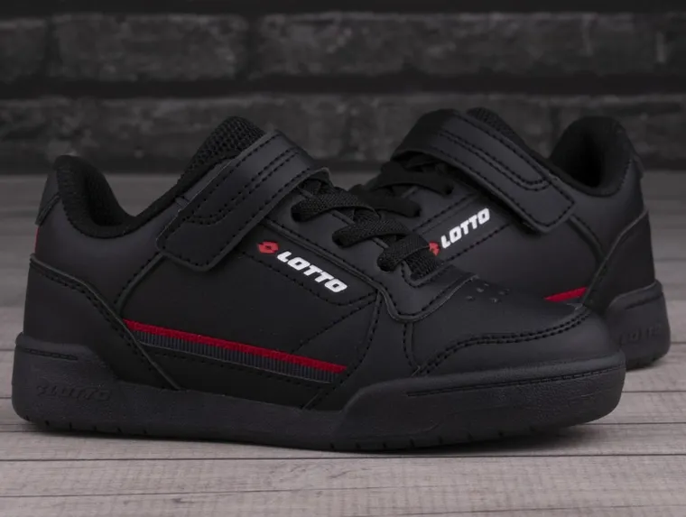 Buty sportowe chłopięce, czarne, Lotto