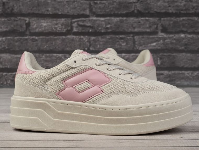 Buty sportowe damskie, beżowe, Lotto Staliot