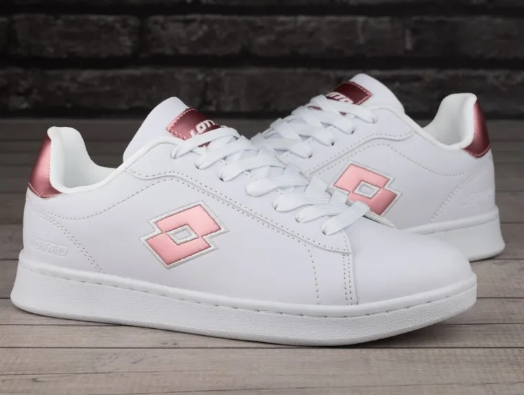 Buty sportowe damskie, białe, Lotto Dampolis GC