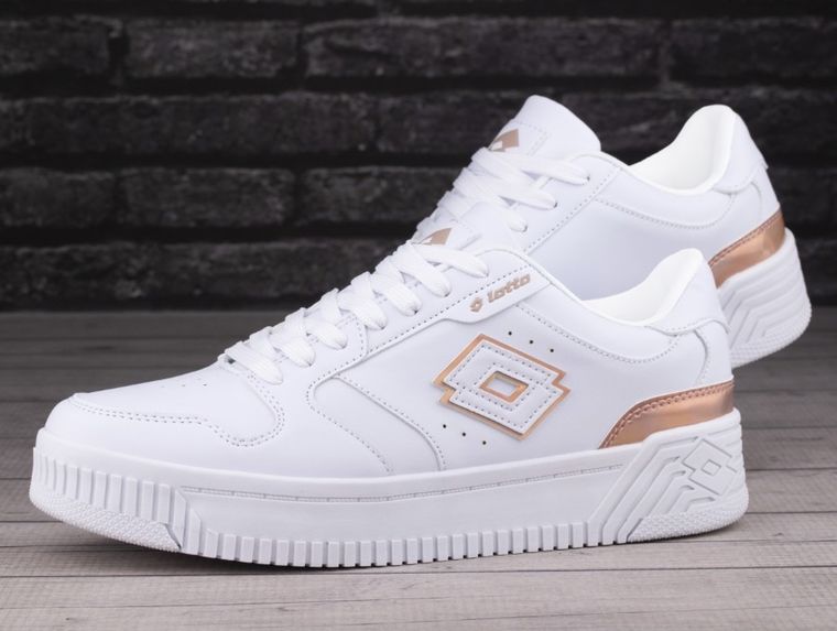 Buty sportowe damskie, białe, Lotto Scopi GC