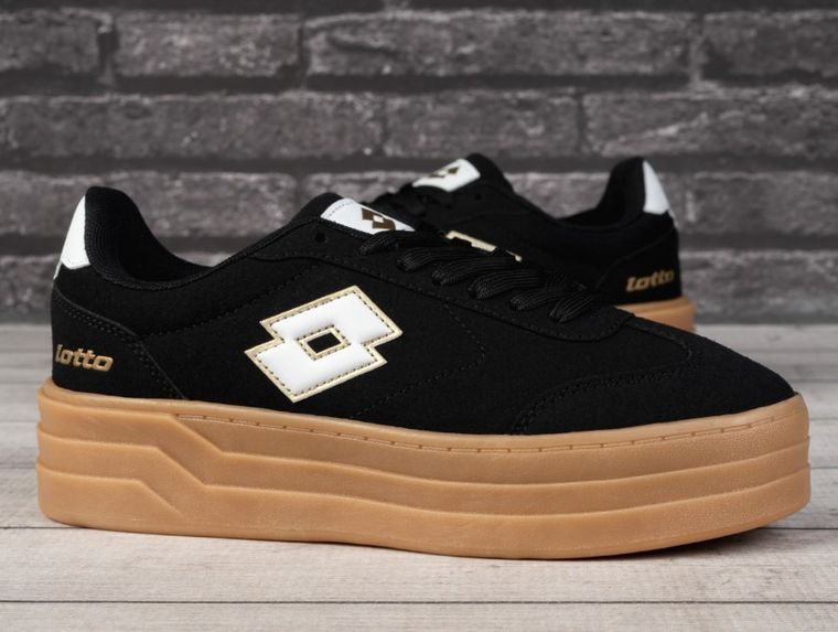 Buty sportowe damskie, czarne, Lotto Stacky RB