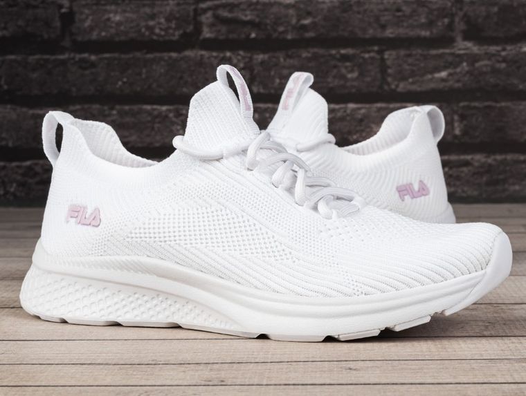 Buty sportowe damskie, do biegania, białe, Fila Run It