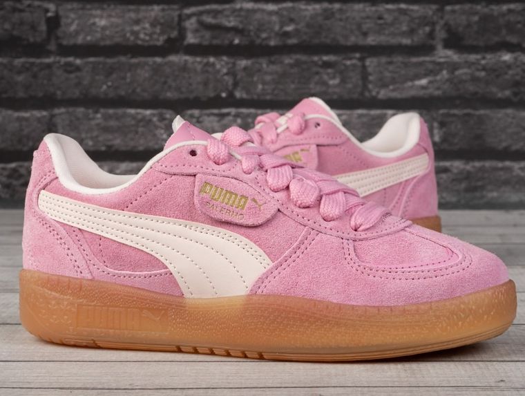 Buty sportowe damskie, różowe, Puma Palermo