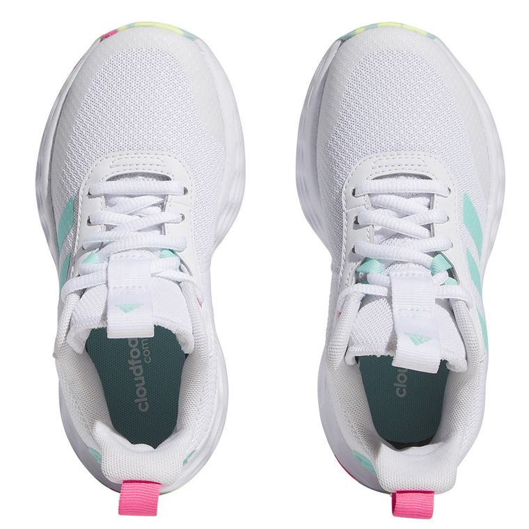 Buty sportowe, do koszykówki, dziewczęce, białe, Adidas OwnTheGame 2.0 Jr