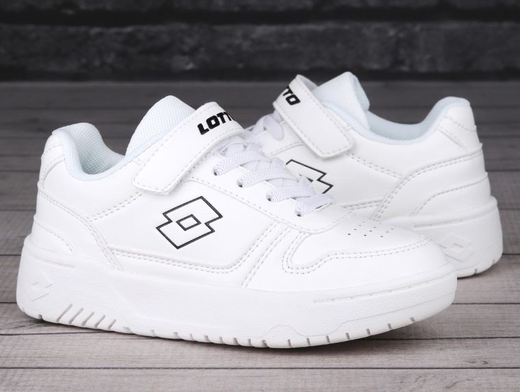 Buty sportowe dziecięce, białe, Lotto Groovn