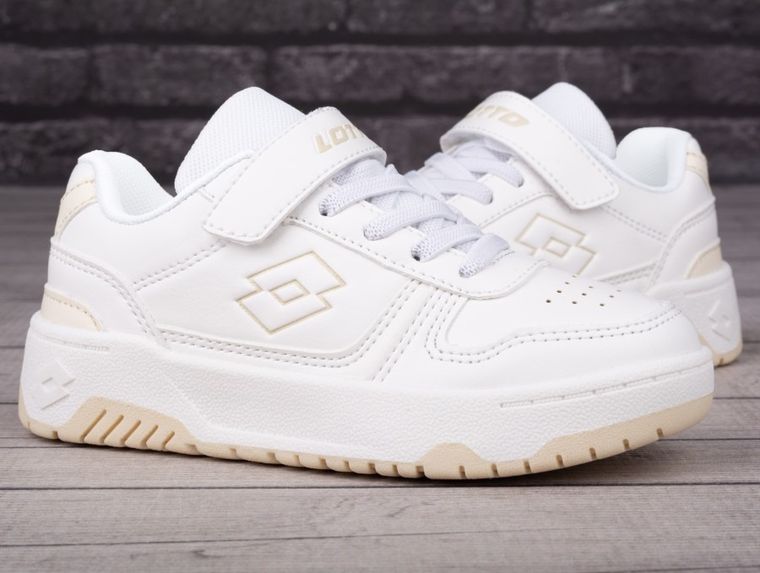 Buty sportowe dziecięce, białe, Lotto Groovn K