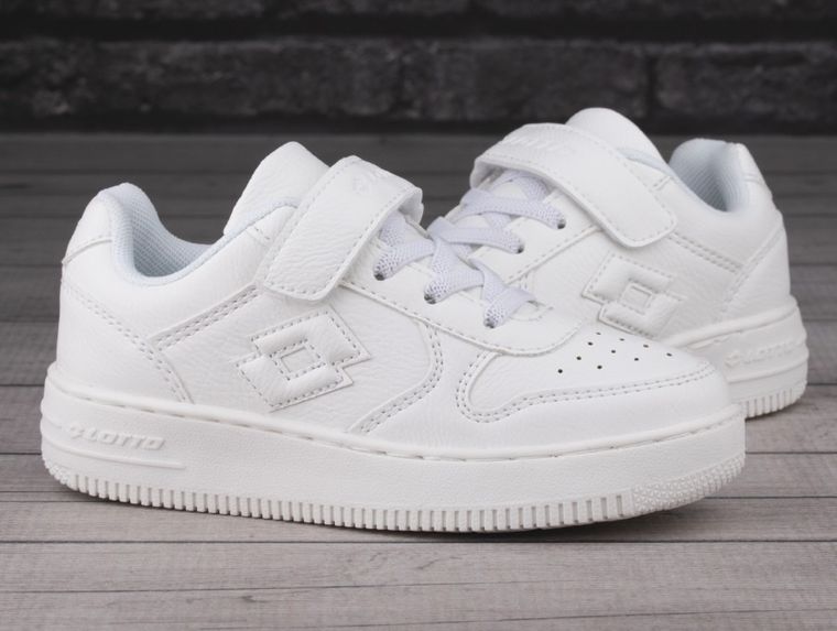 Buty sportowe dziecięce, białe, Lotto Paliot OC K