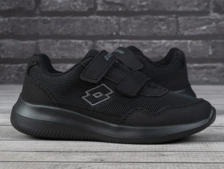 Buty sportowe dziecięce, czarne, Lotto