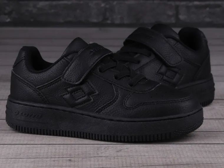 Buty sportowe dziecięce, czarne, Lotto