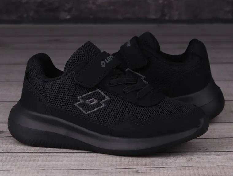 Buty sportowe dziecięce, czarne, Lotto Connect OC K