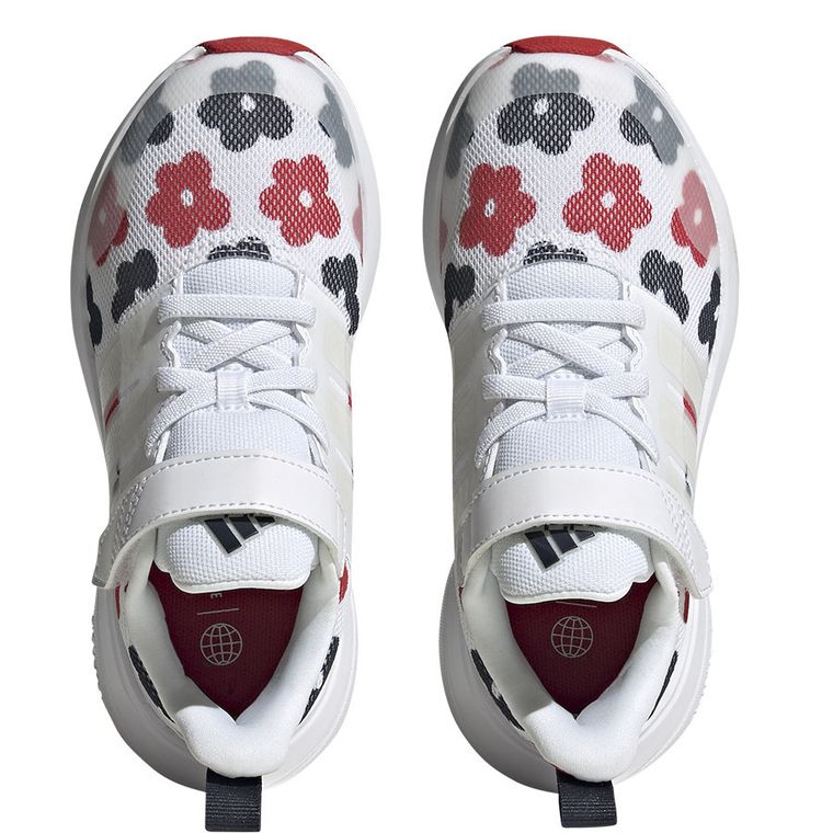 Buty sportowe dziewczęce, białe, Adidas FortaRun 2.0 EL GZ9754