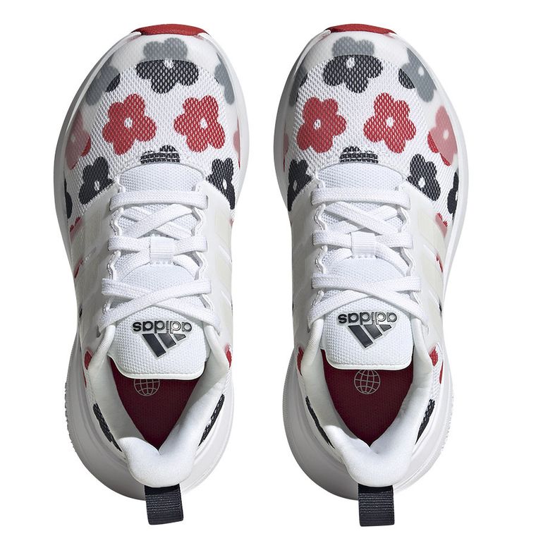 Buty sportowe dziewczęce, białe, Adidas FortaRun 2.0 K GZ9758