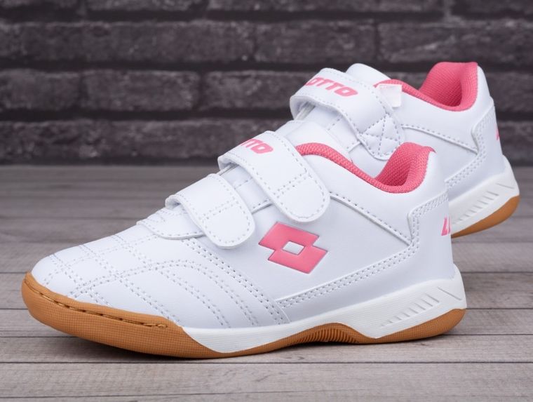 Buty sportowe dziewczęce, białe, Lotto