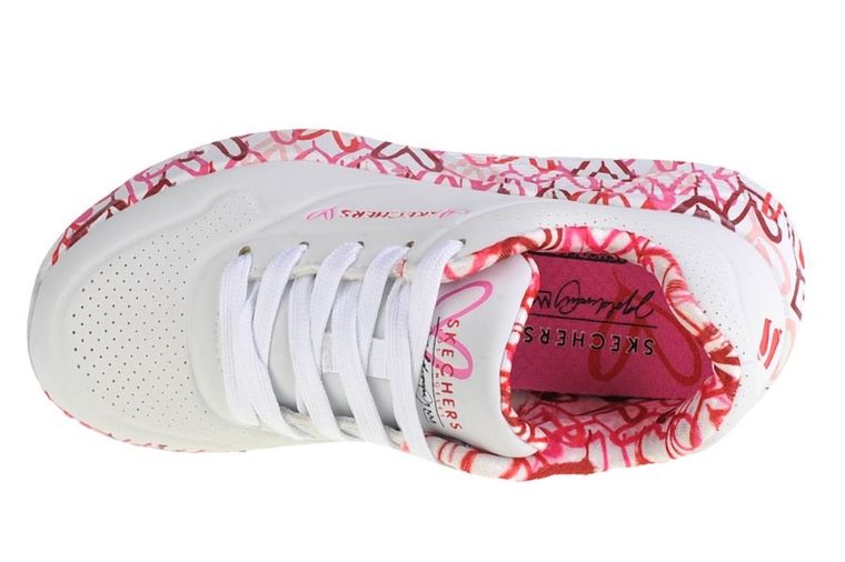 Buty sportowe dziewczęce, białe, Skechers Uno Lite