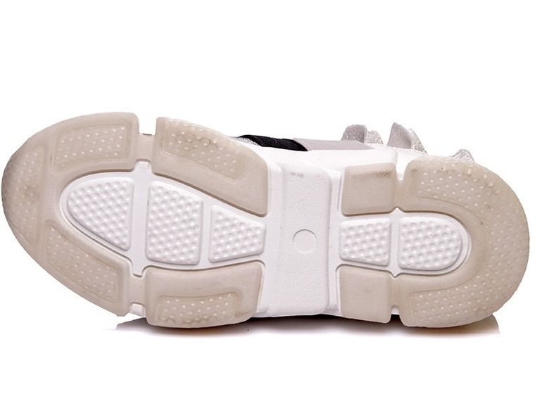 Buty sportowe dziewczęce, srebrne, Weestep