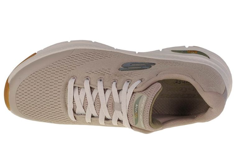 Buty sportowe męskie, beżowe, Skechers Arch Fit