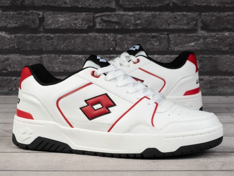 Buty sportowe męskie, białe, Lotto Boxscore