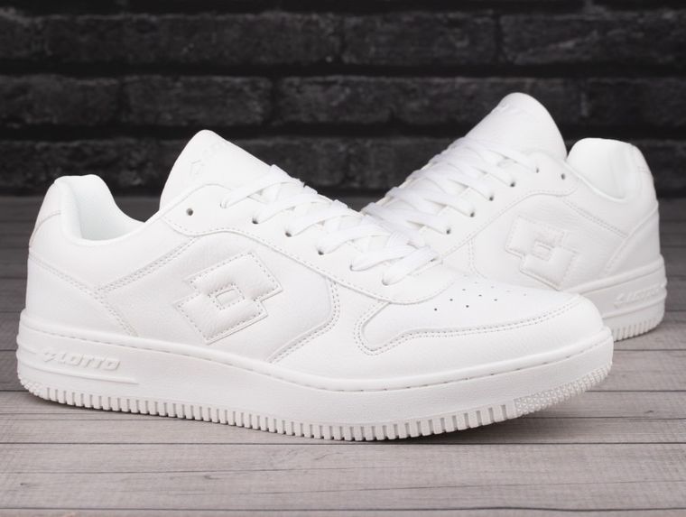 Buty sportowe męskie, białe, Lotto Paliot OC