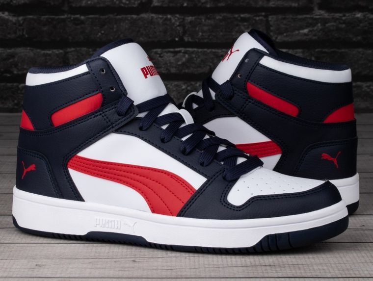 Buty sportowe męskie, białe, Puma Rebound Layup