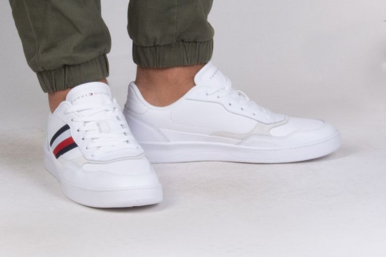 Buty sportowe męskie, białe, Tommy Hilfiger