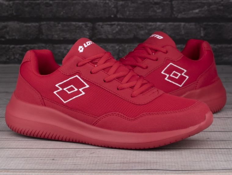 Buty sportowe męskie, do biegania, czerwone, Lotto Connect OC