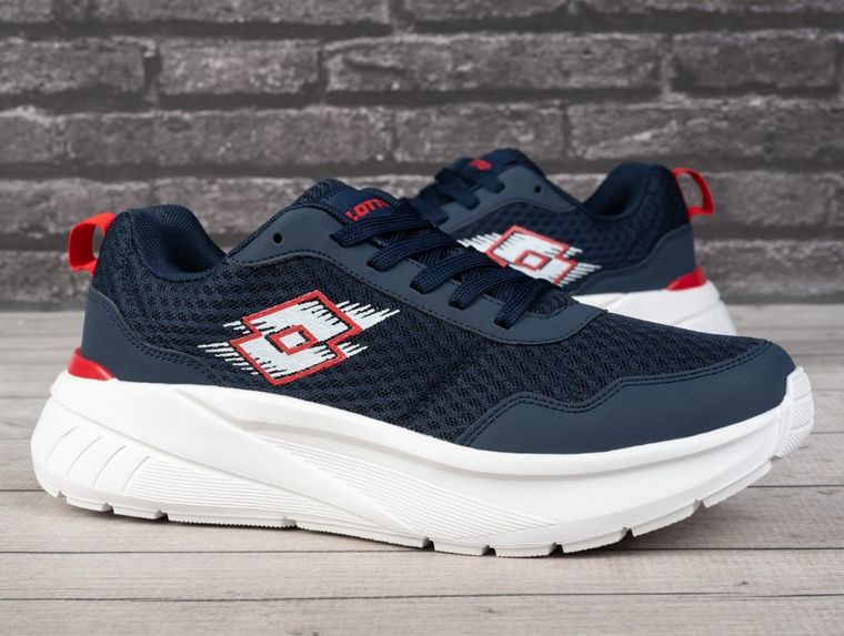 Buty sportowe męskie, do biegania, niebieskie, Lotto Dynativ