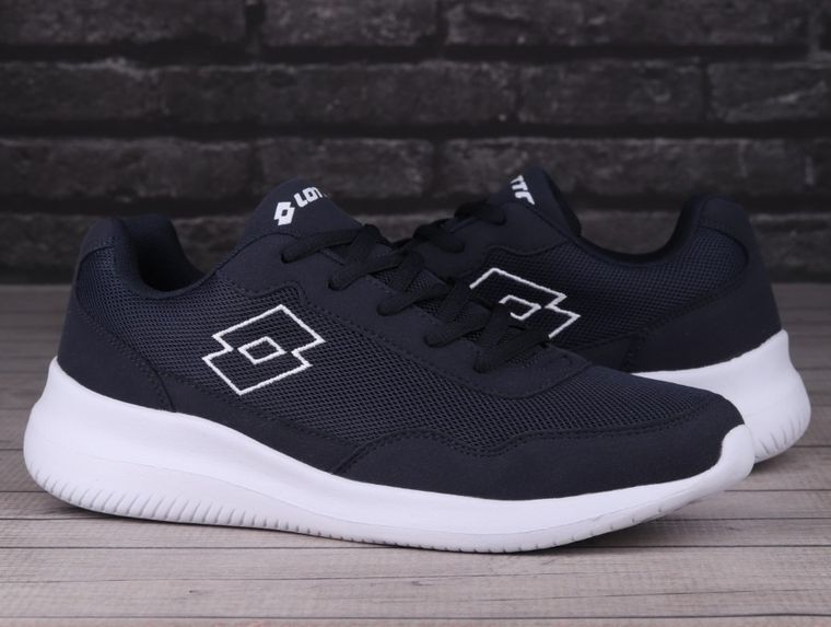 Buty sportowe męskie, niebieskie, Lotto Connect