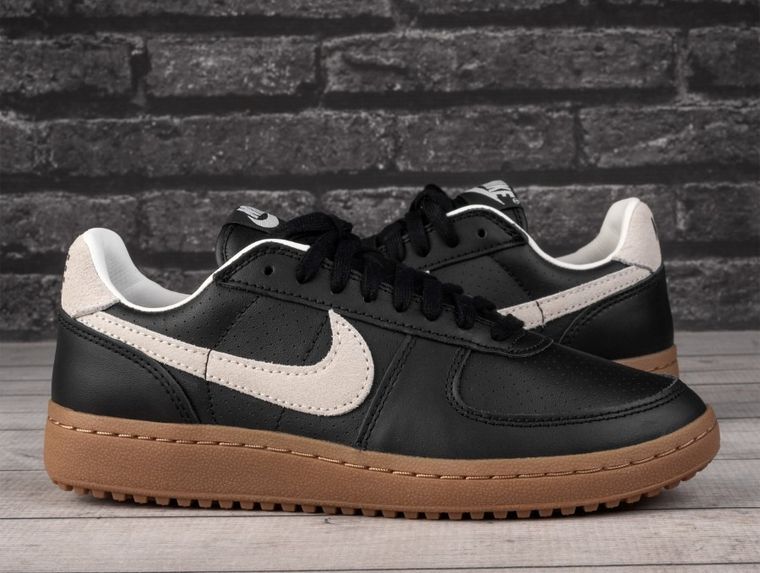 Buty sportowe męskie, skórzane, czarne, Nike Field General 82