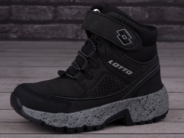 Buty zimowe chłopięce, czarne, Lotto