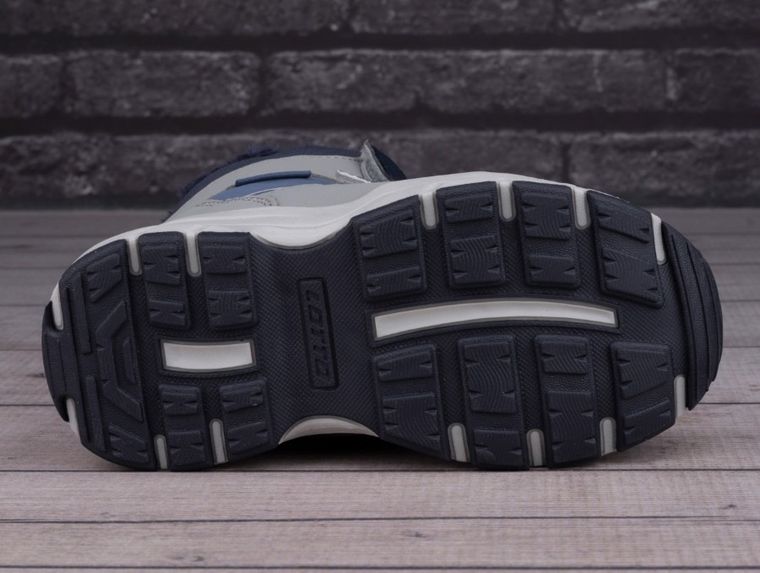 Buty zimowe chłopięce, ocieplane, szare, Lotto Hoonah Tex K