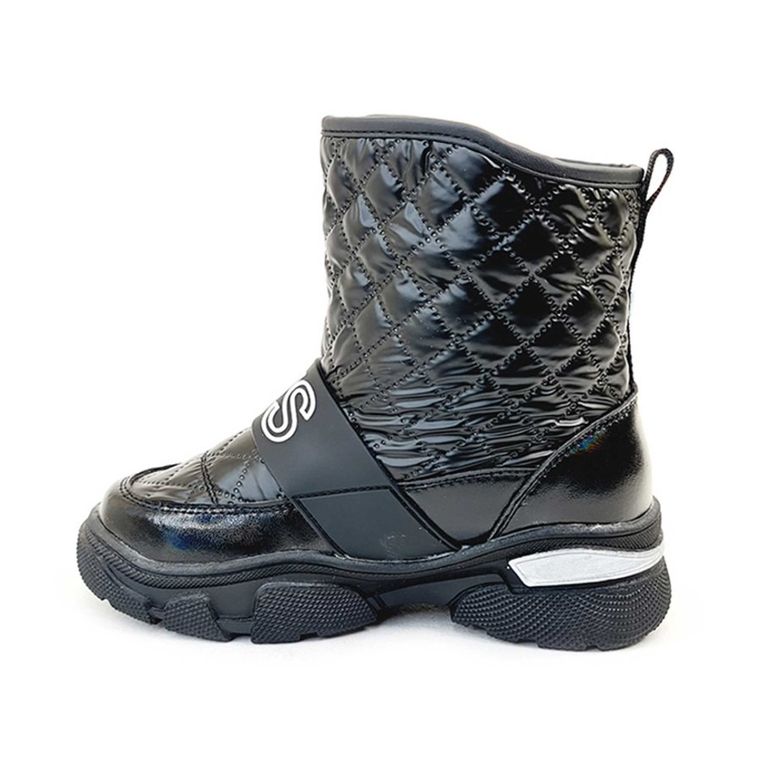 Buty zimowe dziewczęce, czarne, Weestep