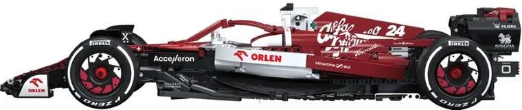 Cada, Alfa Romeo, Formuła 1 Team Orlen, samochód wyścigowy, czerwony, 1:8, 1868 elementów