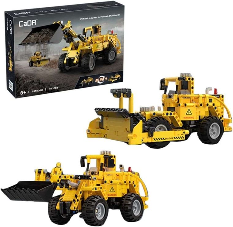 Cada, ładowarka i buldożer 2w1, klocki konstrukcyjne, 693 elementów