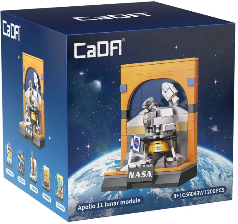 Cada, NASA, Apollo 11 lunar module, klocki konstrukcyjne, 206 elementów