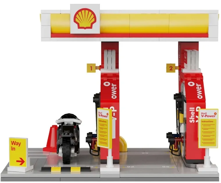 Cada, Shell, Stacja benzynowa, klocki konstrukcyjne, 305 elementów