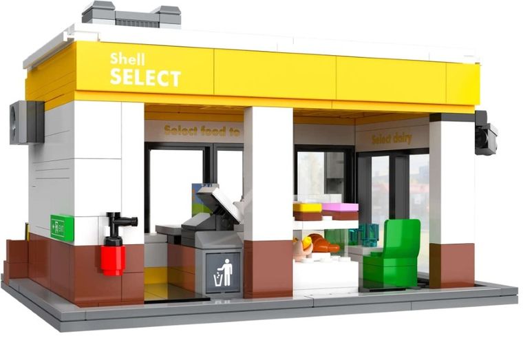 Cada, Sklepik Shell, klocki konstrukcyjne, 303 elementy