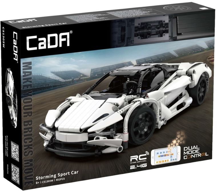 Cada, Storming Sport Car, pojazd zdalnie sterowany, Dual Mode, czerwony, 1:14, 30 cm, 402 elementy