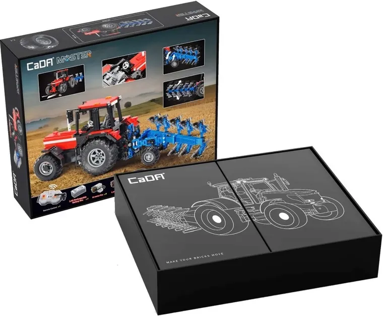 Cada, Traktor, klocki konstrukcyjne, pojazd zdalnie sterowany, 1675 elementów