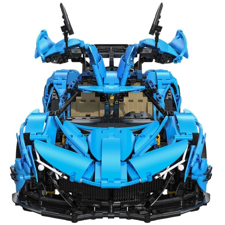 Cada, V12 Hypercar, pojazd wyścigowy, niebieski, 1:8, 60 cm, 3865 elementów