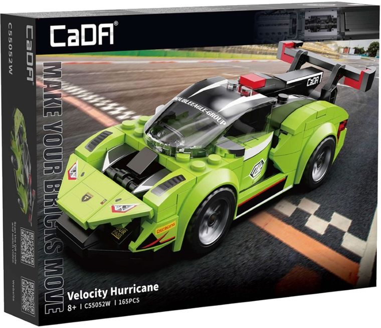 Cada, Velocity Hurricane, pojazd, klocki konstrukcyjne, 165 elementów