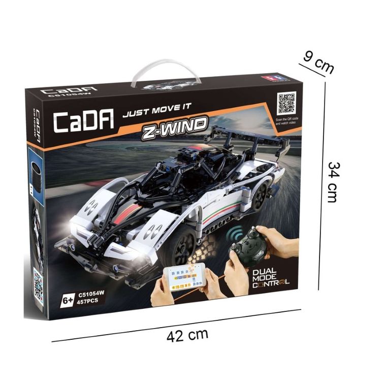 Cada, Z-Wind Dual Mode Contro, klocki konstrukcyjne, pojazd, 457 elementów