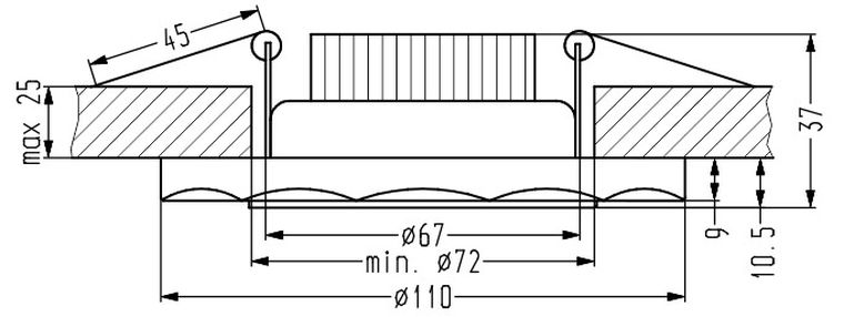 Candellux Lighting, 8W Led 230V, ring Led biały, oprawa stropowa stała, okrągła
