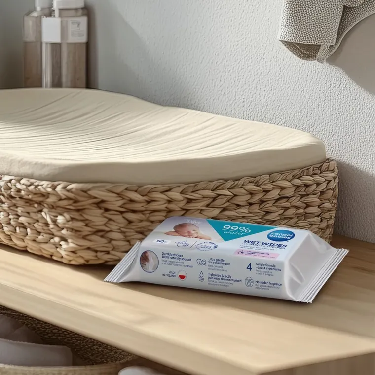 Canpol babies, chusteczki nawilżane dla niemowląt, 60 szt.