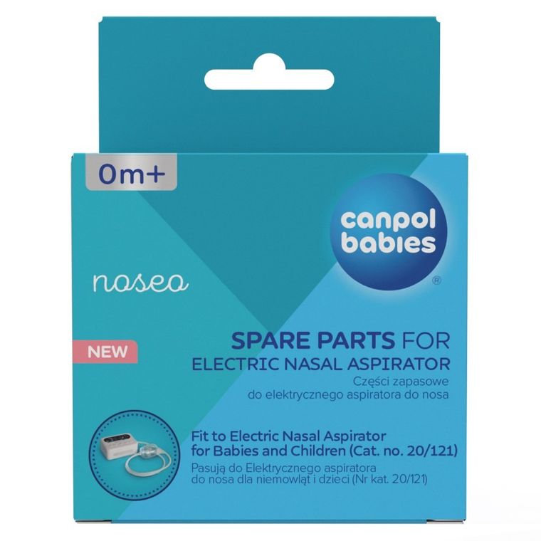 Canpol babies, części zapasowe do elektrycznego aspiratora do nosa